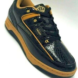 Men's Troop Slick Series Black Wheat Low-Top Sneakers NWT